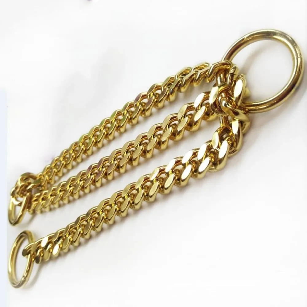 3.0mm Stainless Steel Golden Dog Collar p Chain
