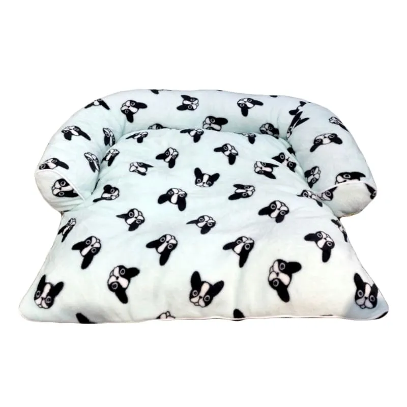 ACE PET Boston Powder Blue Furry Empress Dog Bed