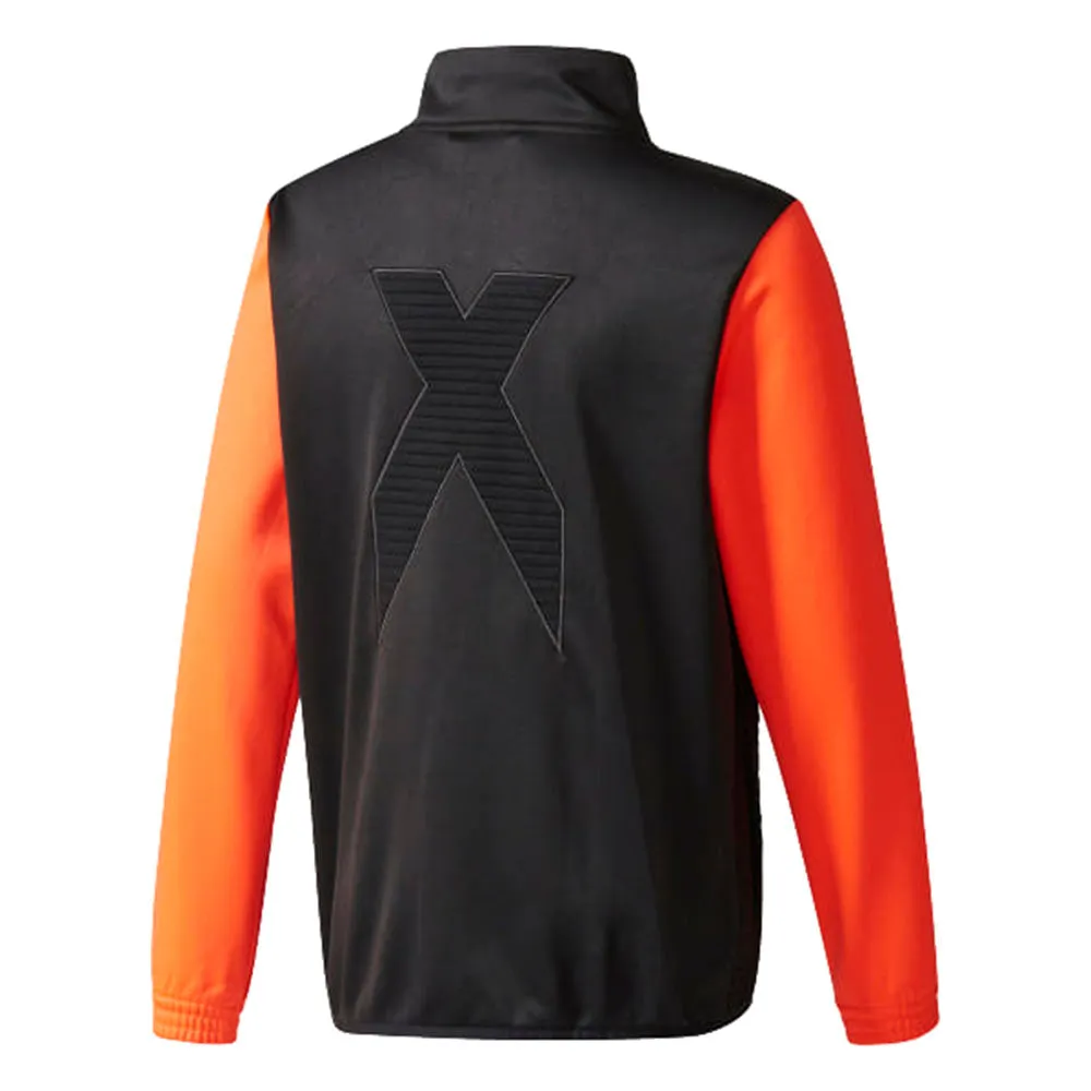 Adidas Youth Training Pure Chaos Jacket Black/Solar Red/Gold Metallic