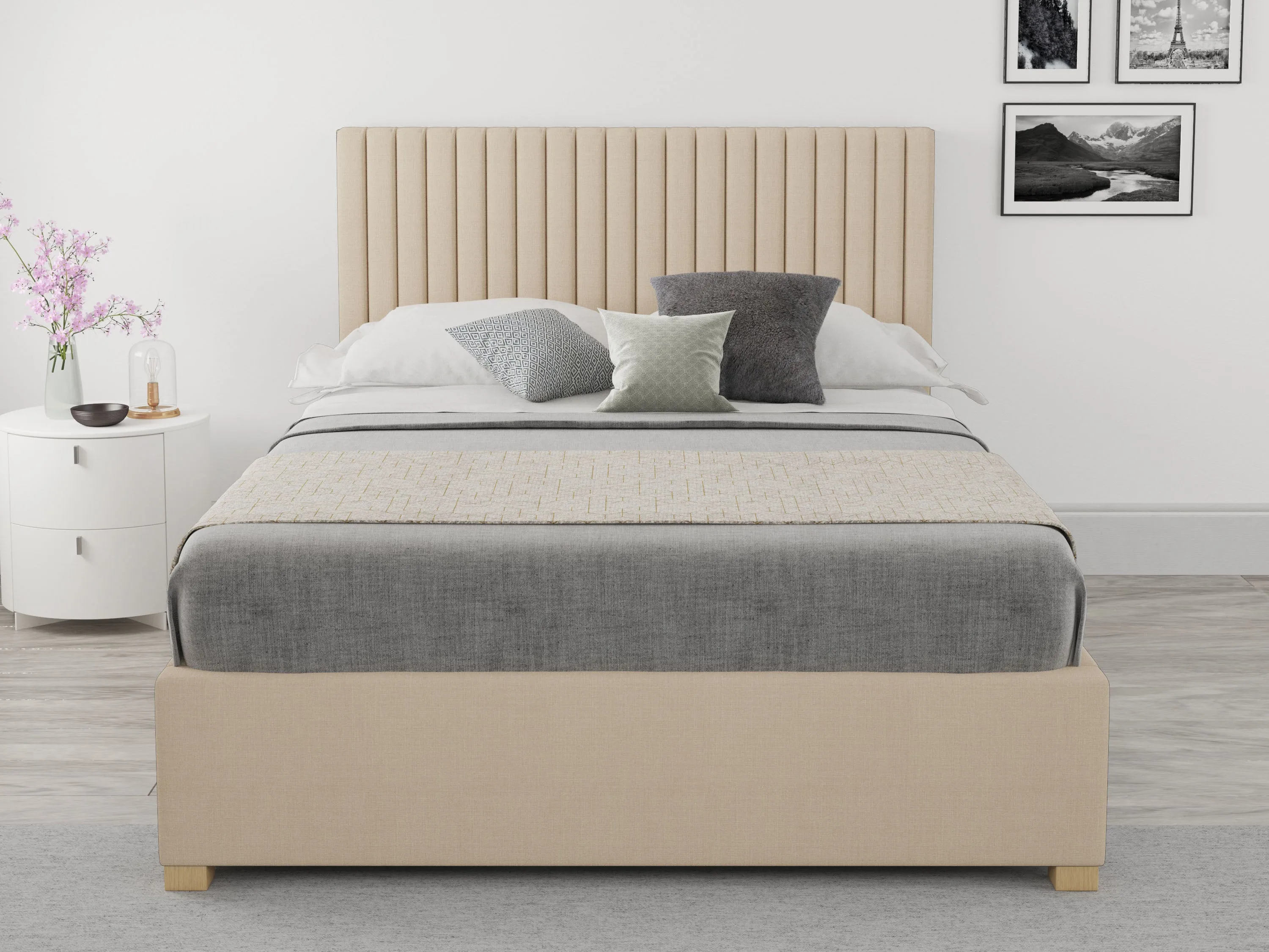 Better Glossop Cream Ottoman Bed