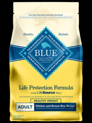 Blue Buffalo Healthy Weight Chicken & Rice Adult Dry Dog Food 30lb