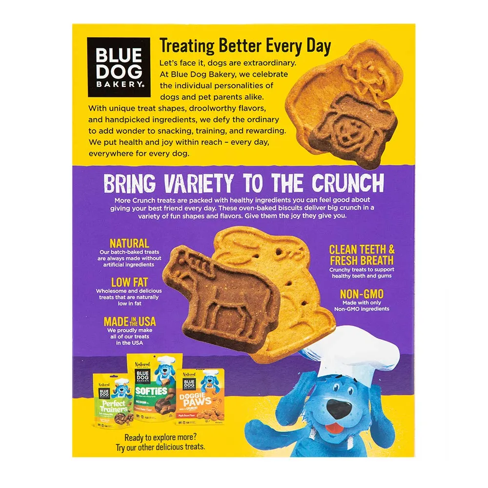 Blue Dog Bakery Natural Dog Treats, More Crunch Large, Assorted Flavors, 18oz Box, 1 Box