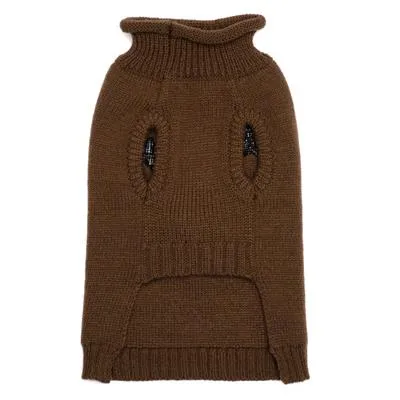 Brown Reindeer Face Sweater