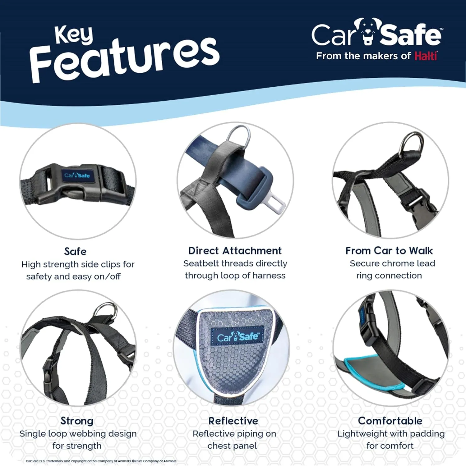 CarSafe Dog Travel Harness