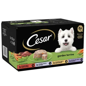 Cesar Garden Terrine Mixed Selection In Loaf 8x150g (Pack of 3)