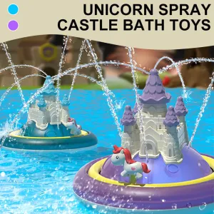Children's Unicorn Spray Castle Bath Toys