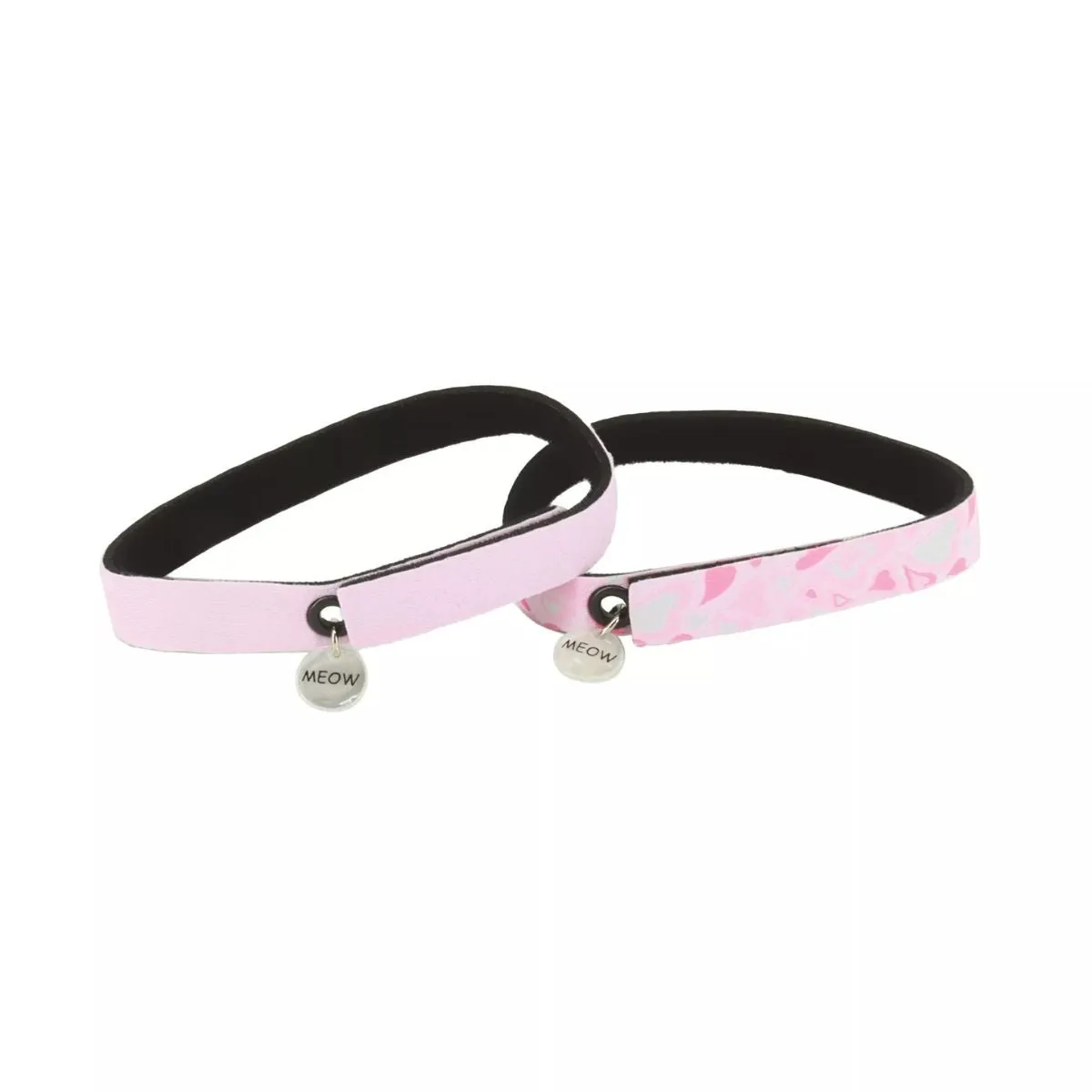 Coastal ElastaCat FlexFit Cat Collar 2Pk Hearts and Pink