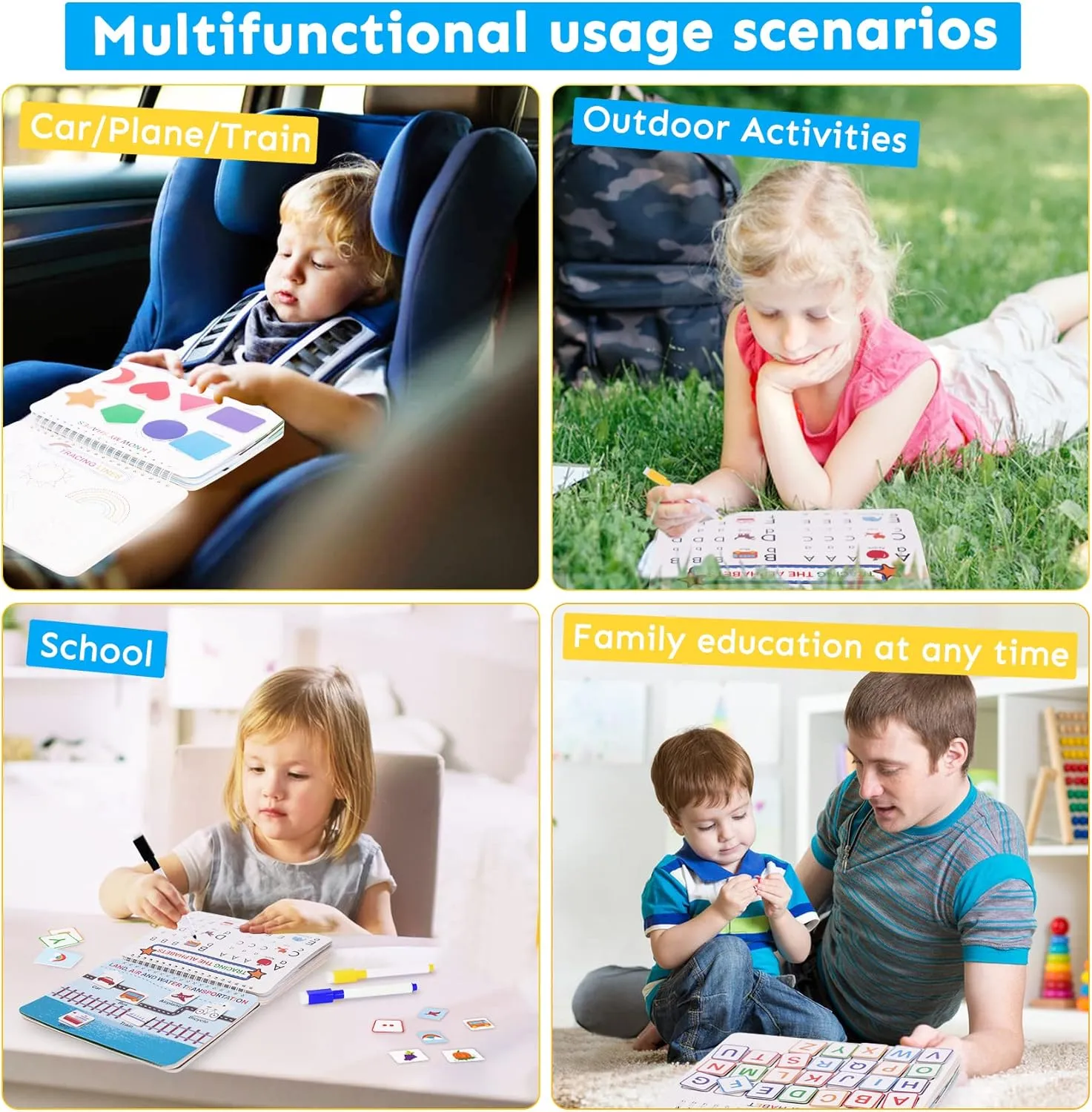 ColorQuest Montessori Learning Binder for Preschoolers: Engage Young Minds with Fun Activities