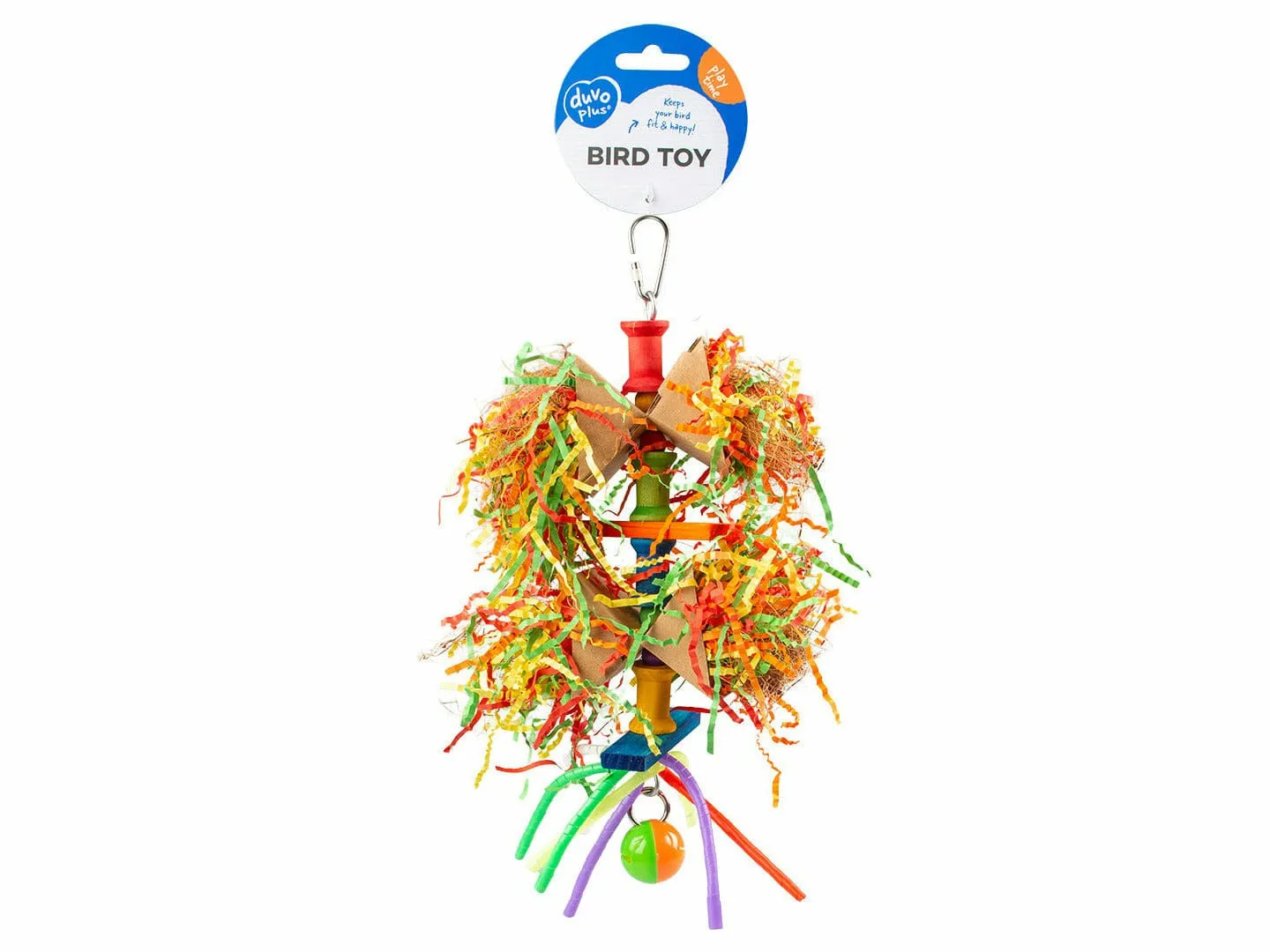Colourful wooden shredder with chips 33x17,2x4,5CM Multicolour