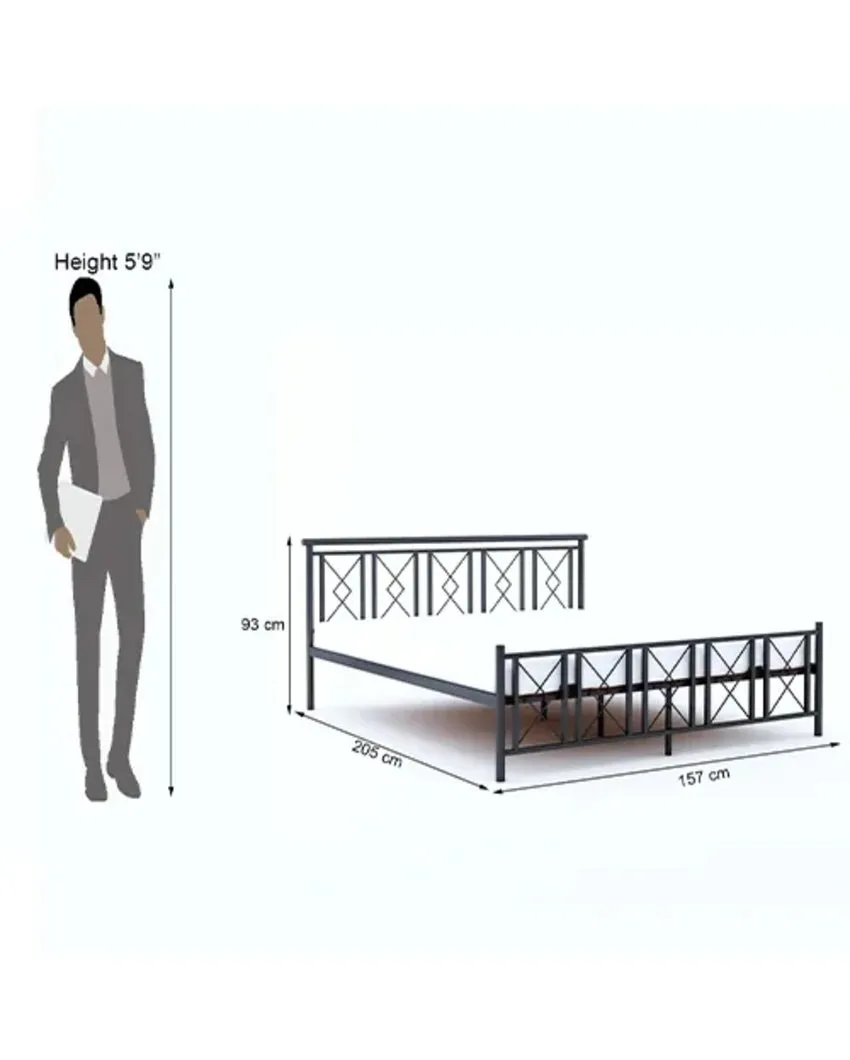 Comfortable and Stylish Bedroom Setup Dreamer Metal Bed
