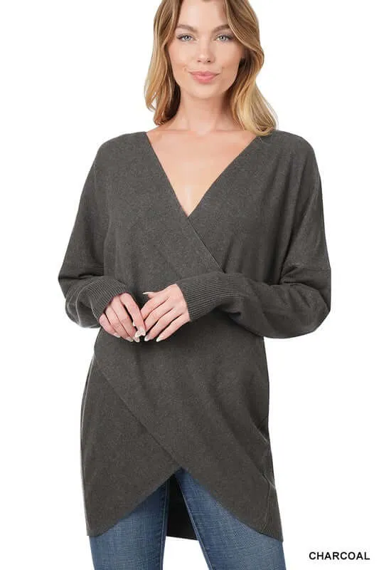 Cross Front Sweater
