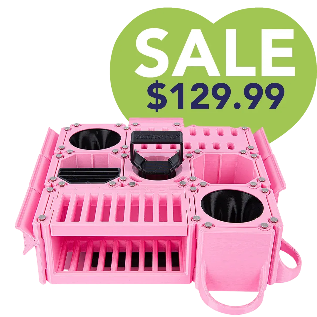 Custom Cube Tool Caddy Light Pink by Vanity Fur