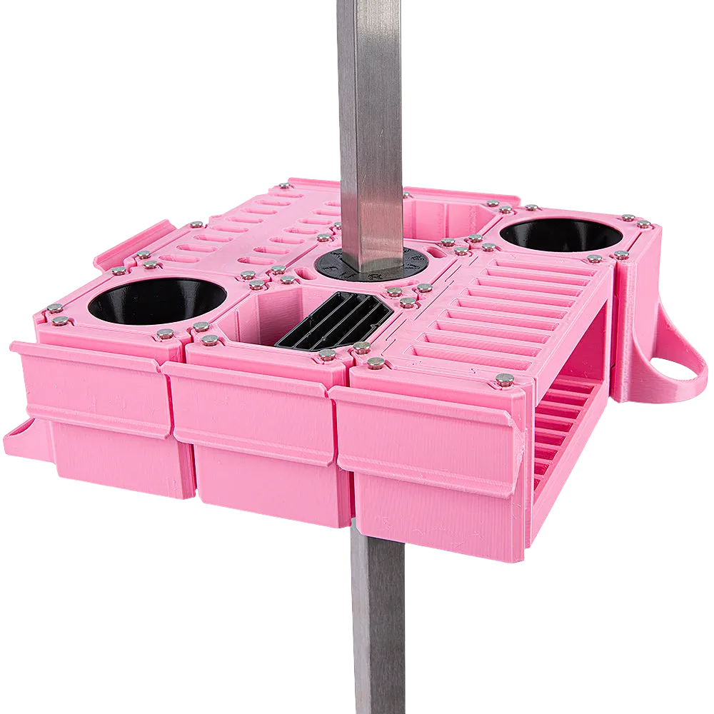 Custom Cube Tool Caddy Light Pink by Vanity Fur