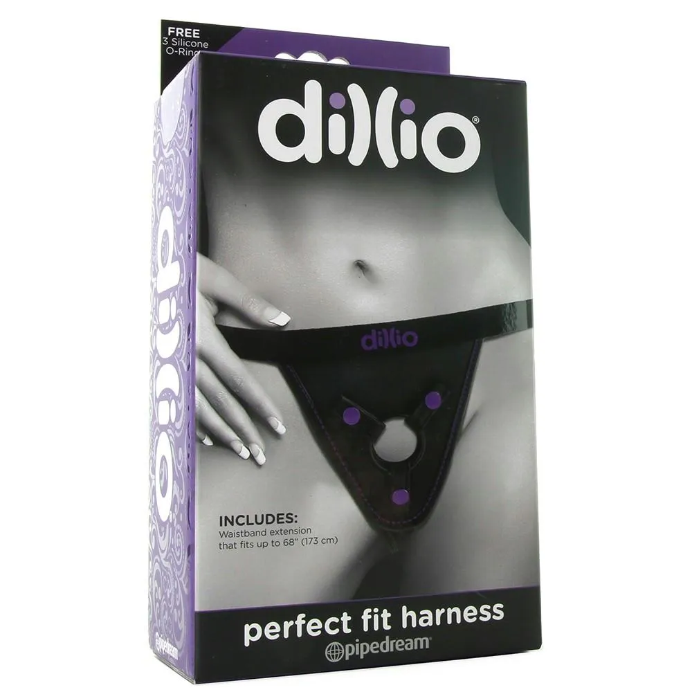 Dillio Perfect Fit Harness in Black-Purple