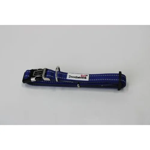 Doodlebone Padded Dog Collar Cobalt Size 3-6