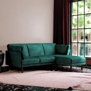 Dorel Home Clair Sprung Seat Sectional Sofa Bed