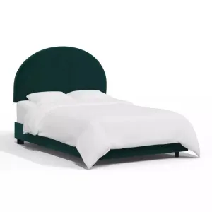 Elite Collection: Swedish Wood Queen Bed - Majestic Green Elegance (180x200x140) by Alhome