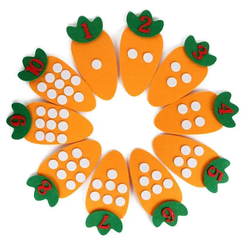 Engaging Montessori Carrot Puzzle Toy - DIY Educational Fun for Kids