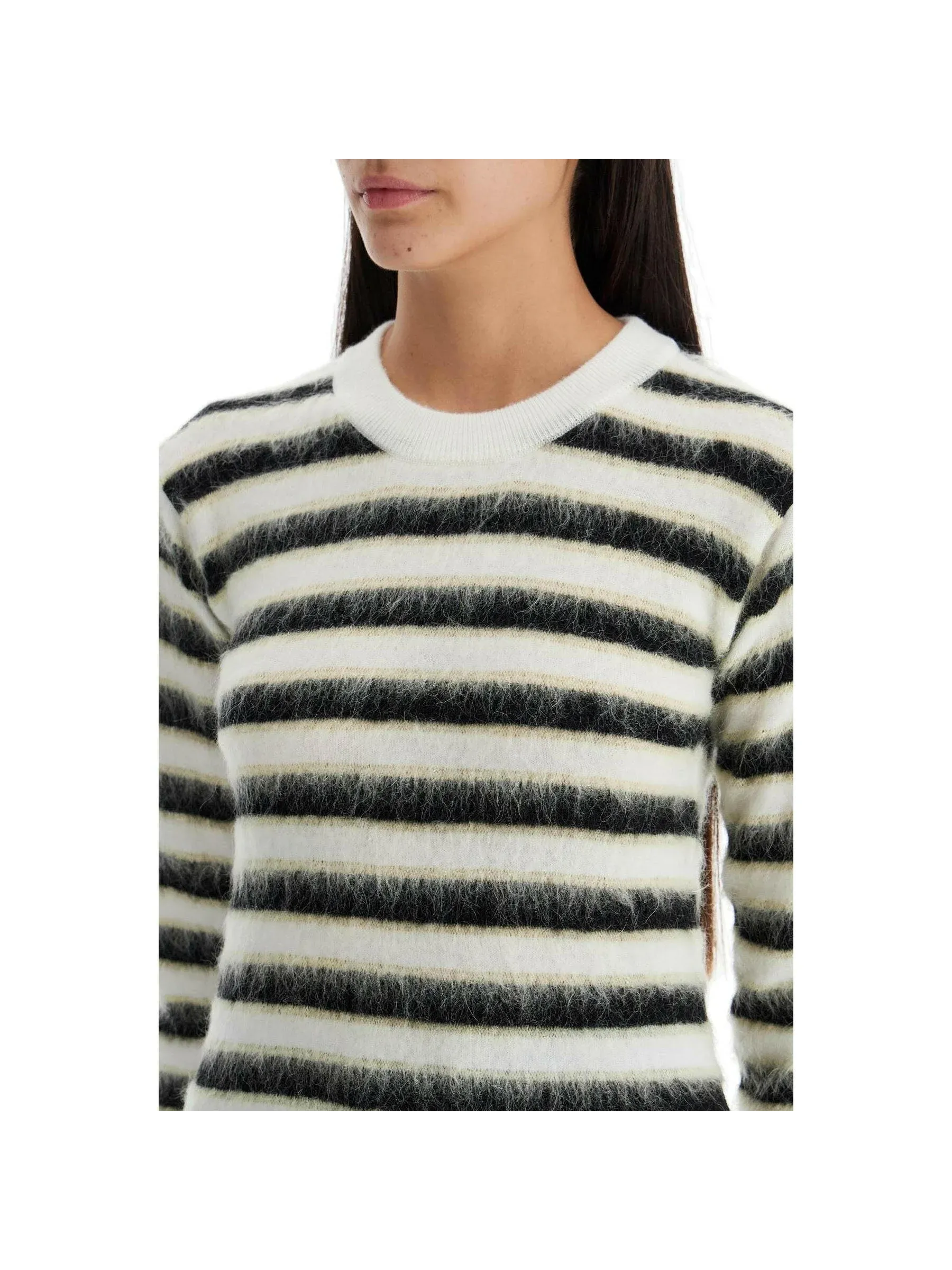 Fuzzy Striped Sweater