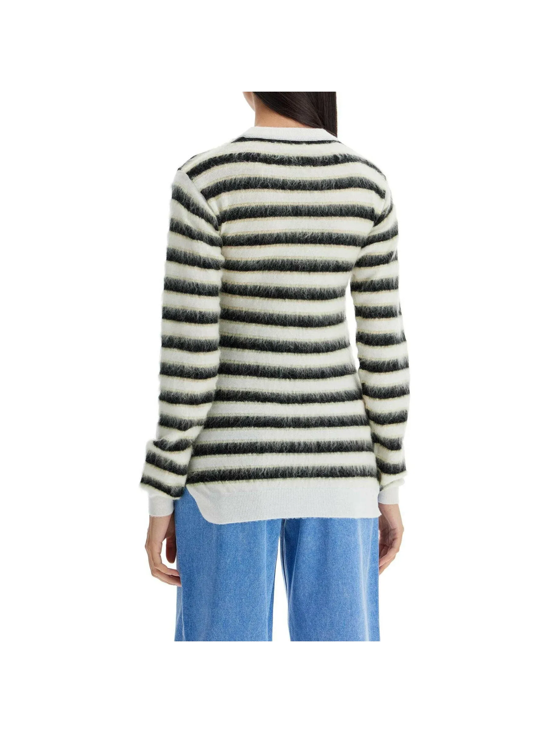 Fuzzy Striped Sweater