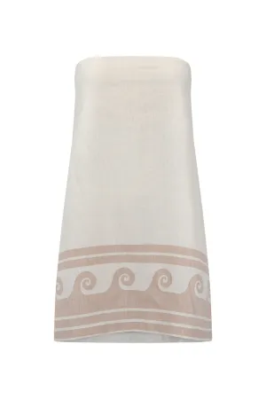 GENTLE WAVES MINI DRESS - CREAM