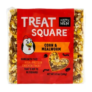Happy Hen Treats Treat Square Corn & Mealworm Chicken Treats 6.5oz
