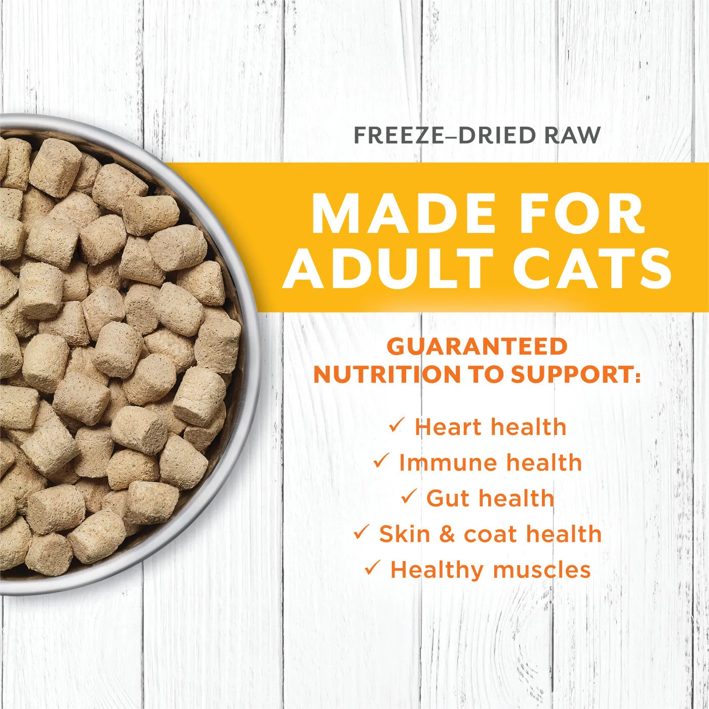 Instinct Longevity Feline - Chicken Freeze Dried Raw Meals Adult Cat Food