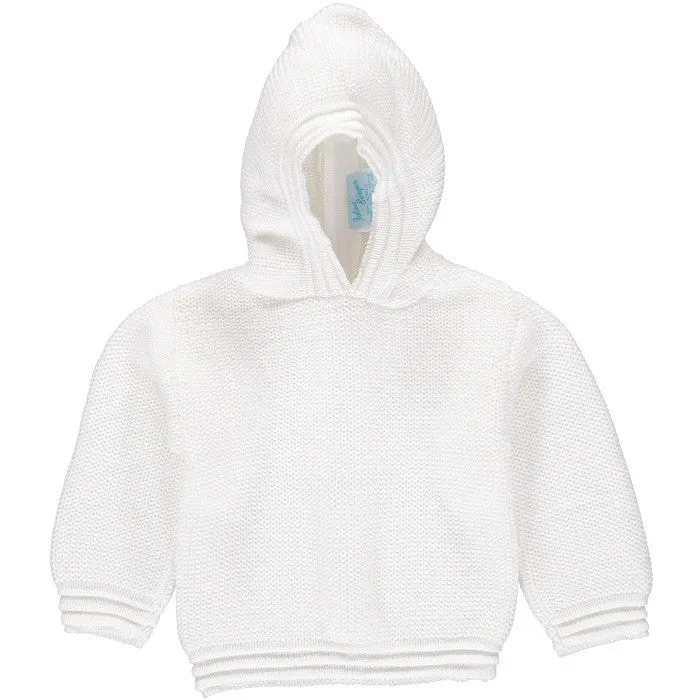 Julius Berger White Baby Boy Hoodie Sweater