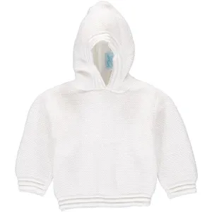 Julius Berger White Baby Boy Hoodie Sweater