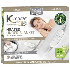 Kleeneze Heated Underblanket For Single Beds