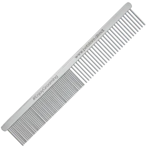 Limited Edition 5" Silver 50/50 Comb by PetStore.Direct