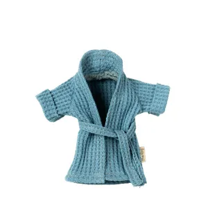 Maileg Mouse Bathrobe - Dusty blue