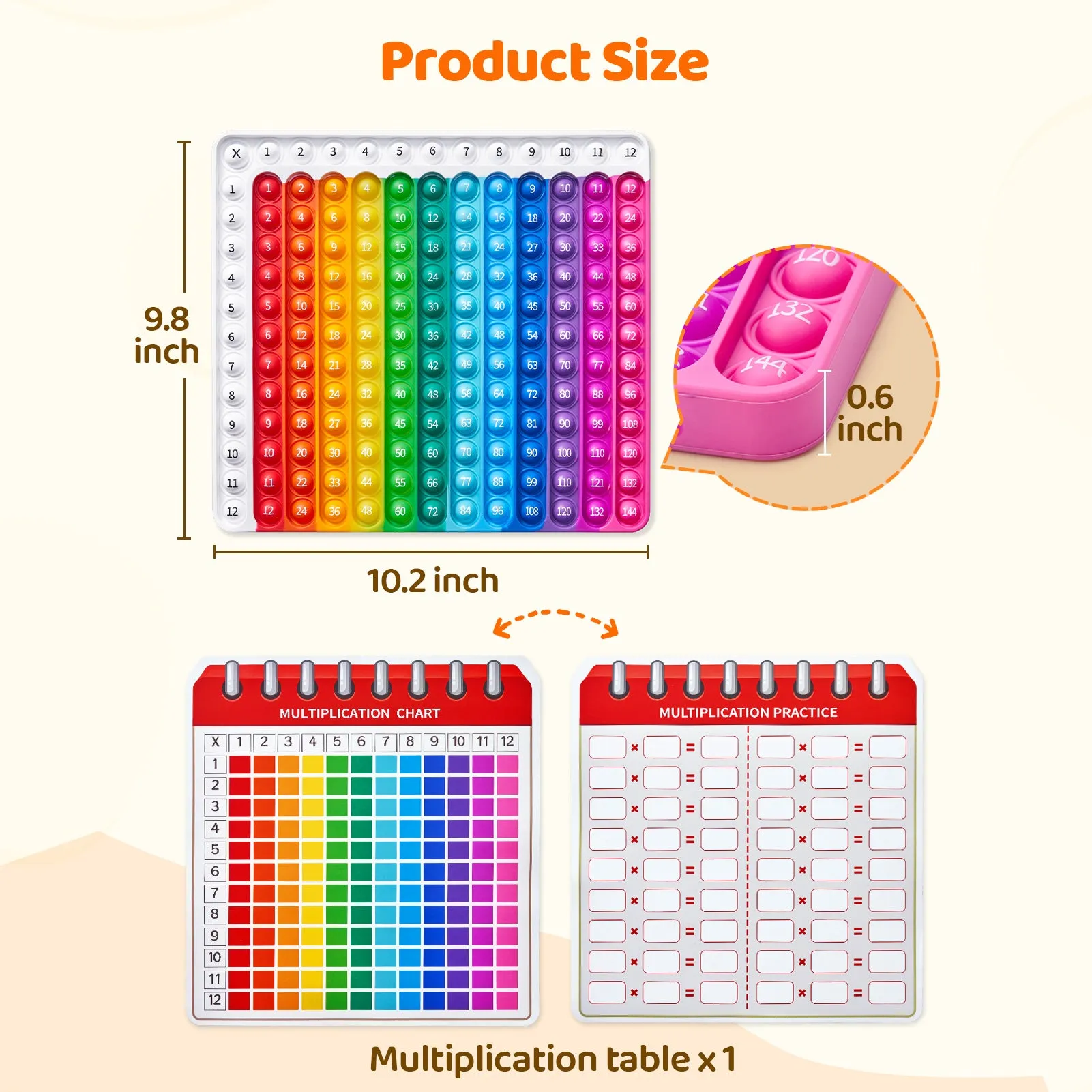Math Flash Cards and Pop Fidget Chart