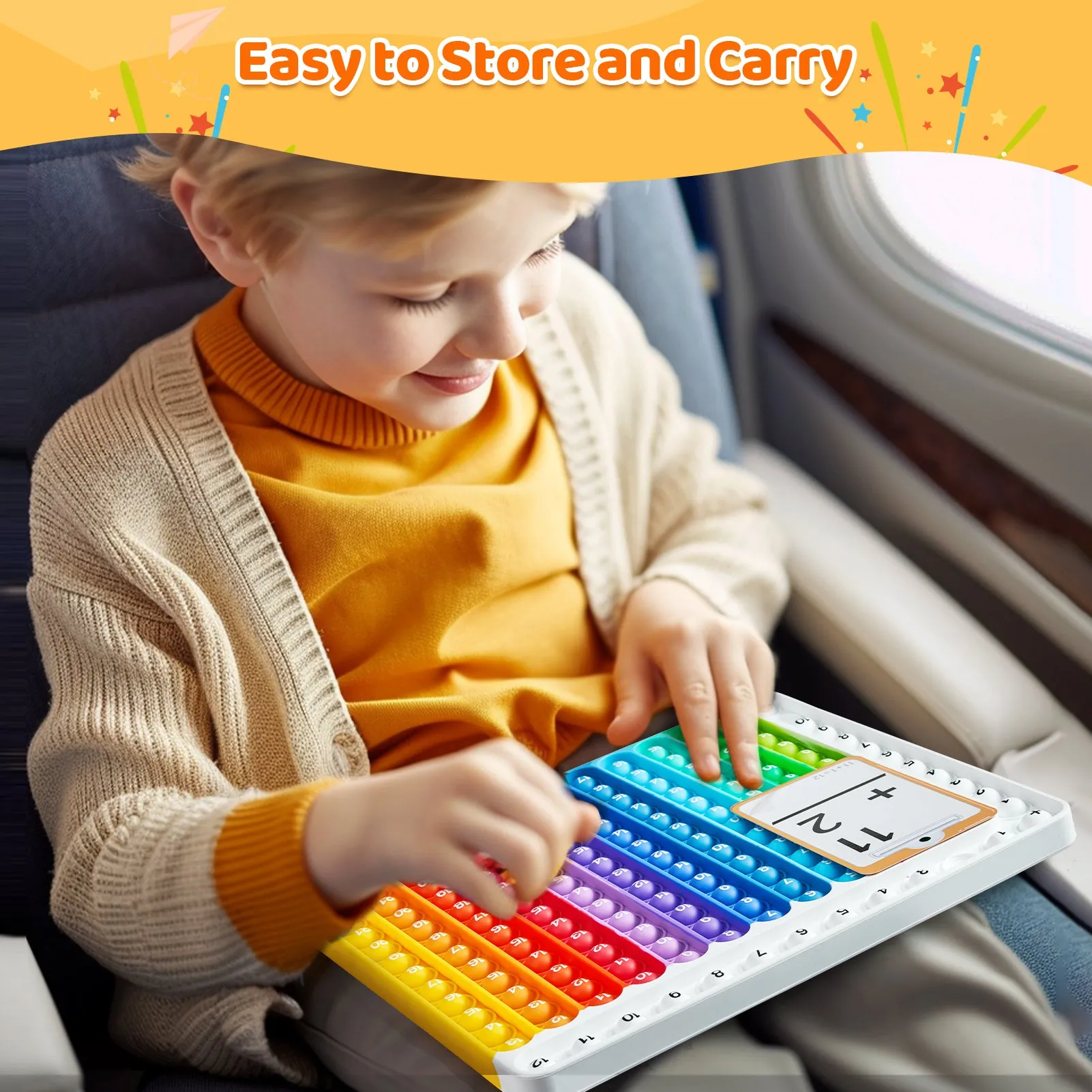 Math Flash Cards and Pop Fidget Chart