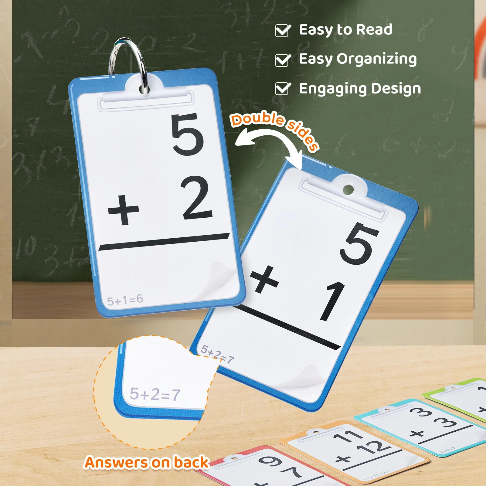 Math Flash Cards and Pop Fidget Chart
