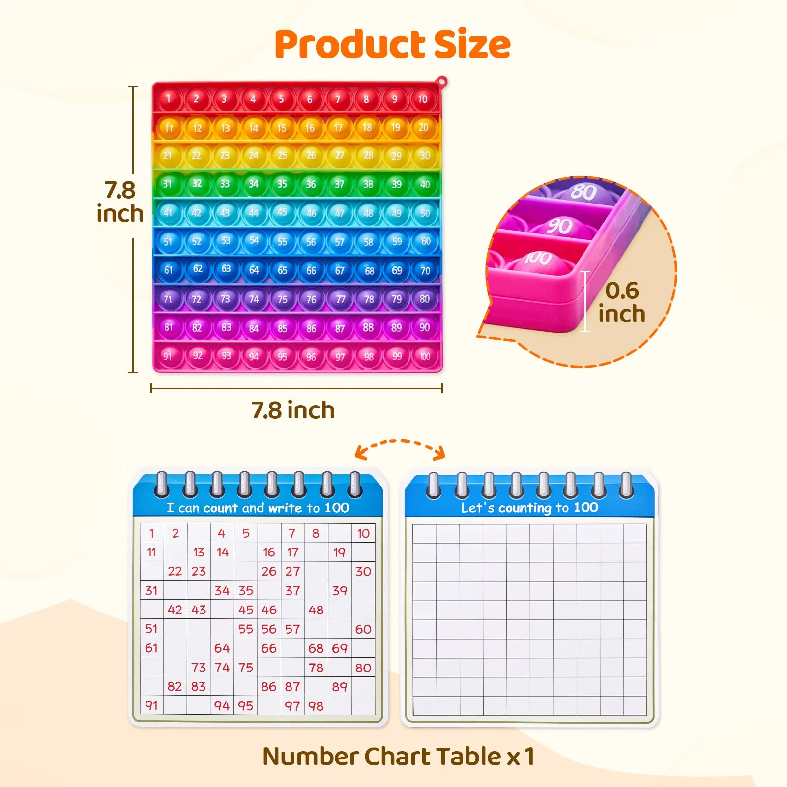 Math Flash Cards and Pop Fidget Chart