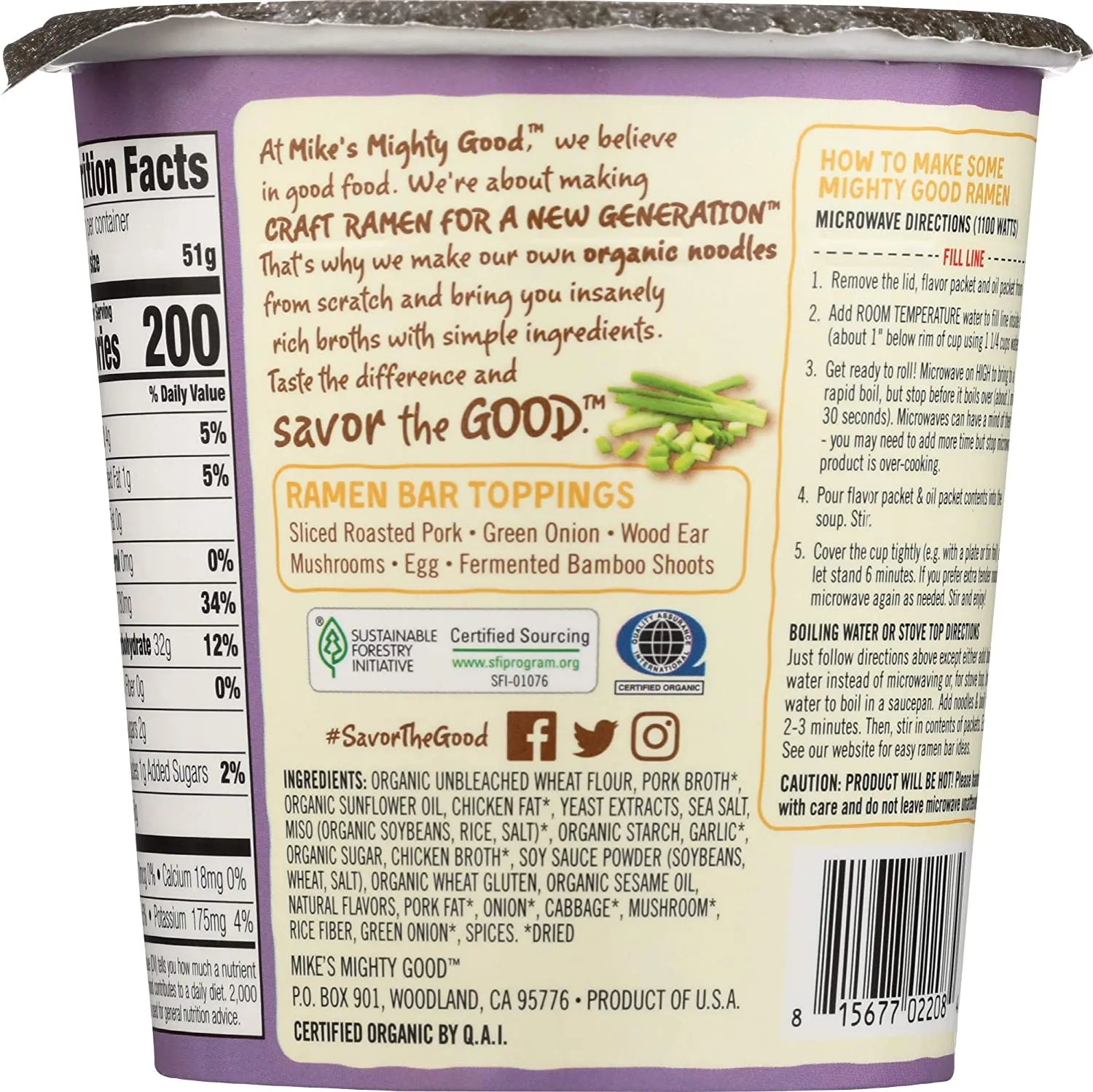 Mike's Mighty Good Craft Ramen Soup