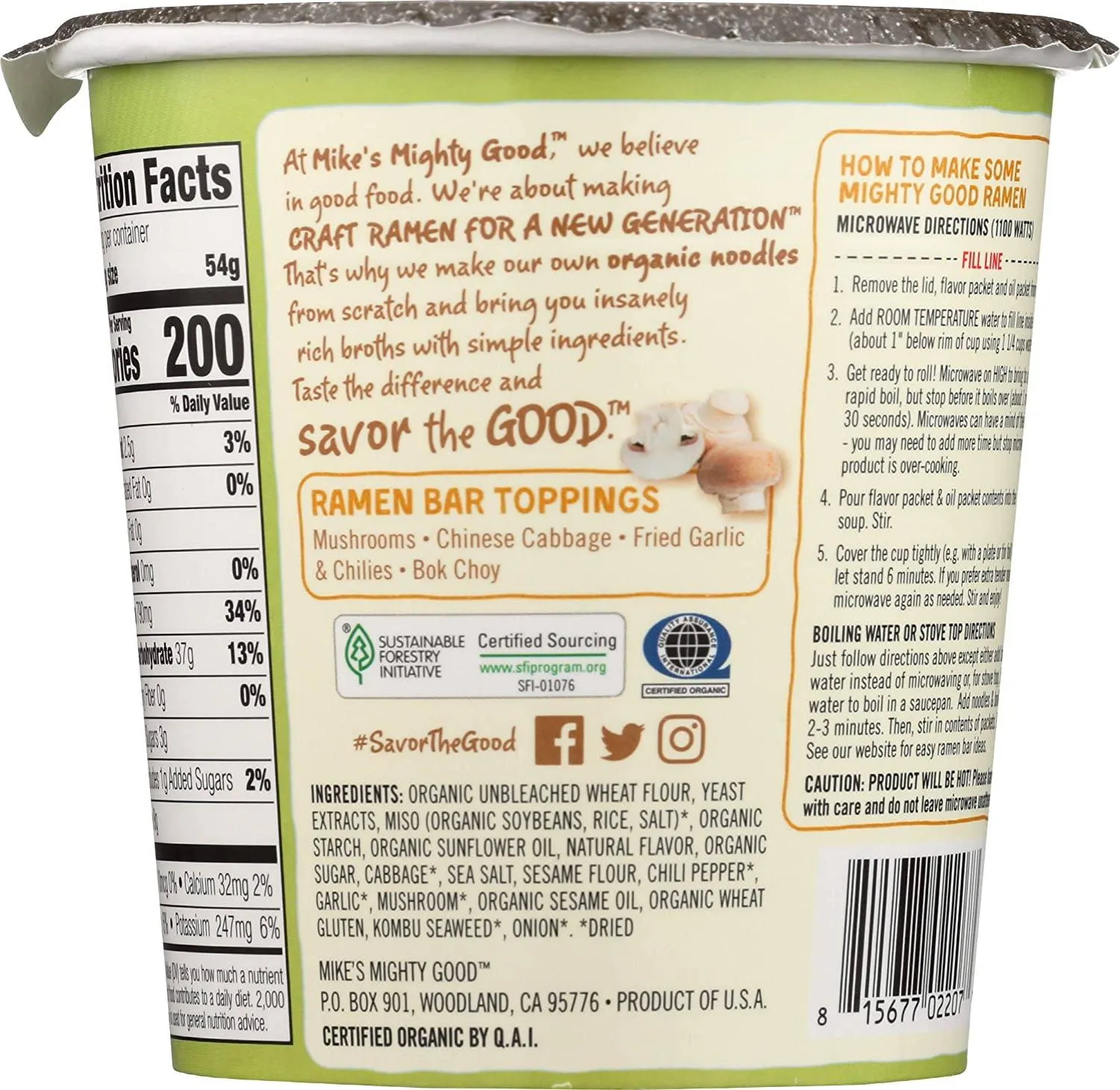 Mike's Mighty Good Craft Ramen Soup