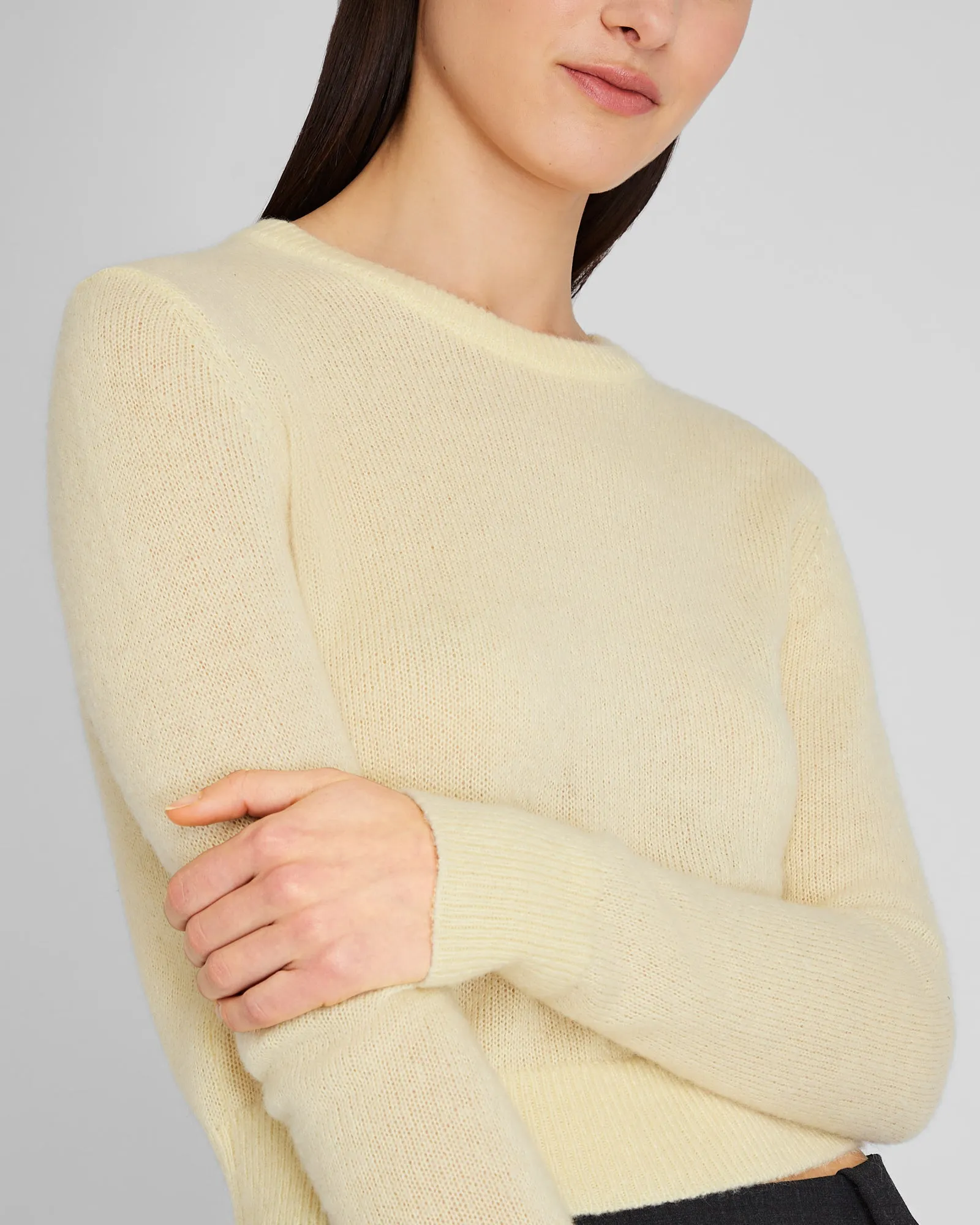 Mohair Blend Crewneck Sweater