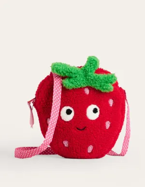 Novelty Crossbody Bag-Poppy Red Strawberry
