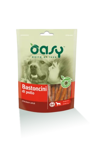 Oasy snacks Chicken Sticks (Bastoncini di pollo), 100g