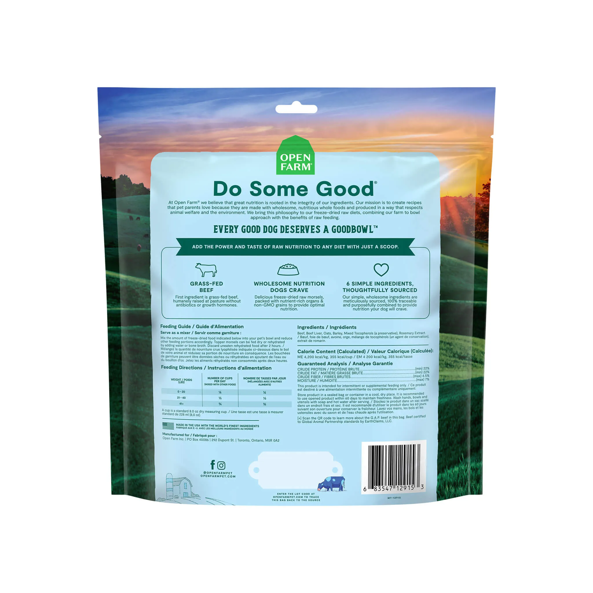 Open Farm Goodbowl Freeze Dried Dog Food