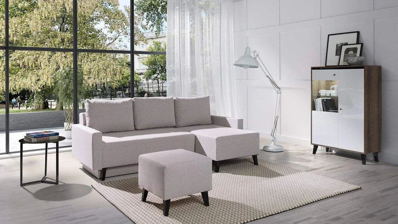 Oviedo Gloss Corner Sofa Bed