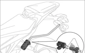 *PANNIER MOUNTS SW MOTECH GSXS1000 GSXS1000F