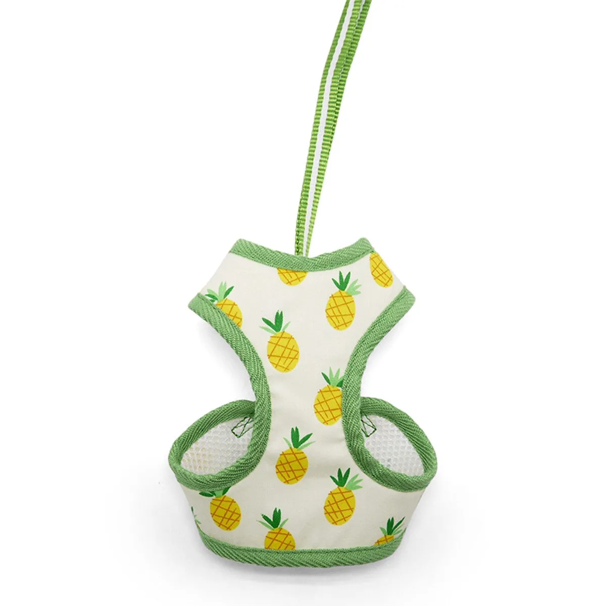 pineapple harness & leash set- yellow