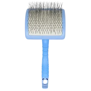 Plastic Handle Large Slicker Brush Blue by Zolitta
