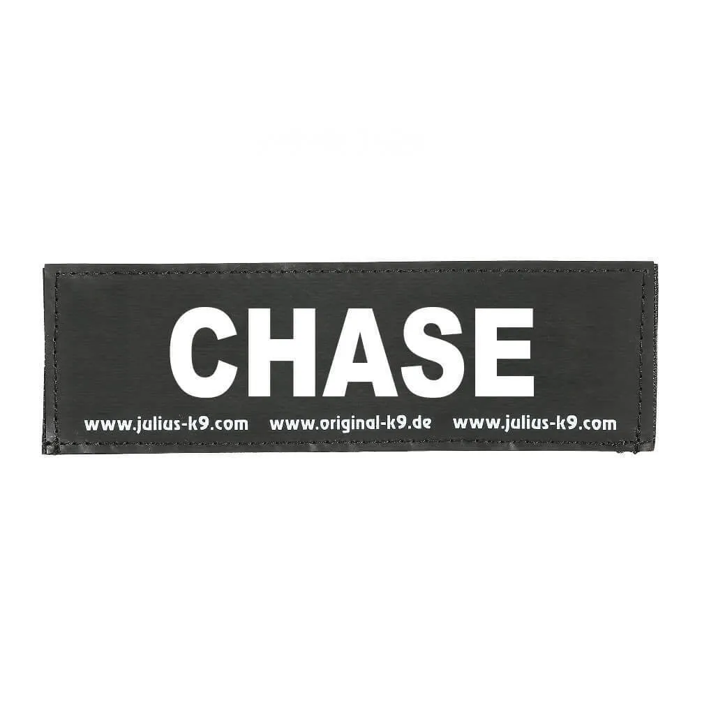 "Chase" Large / Small Harness Labels - Set of 2 Labels / patches