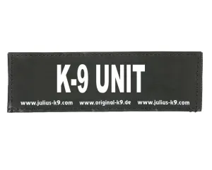"K-9 Unit" Large / Small Harness Labels - Set of 2 Labels / patches