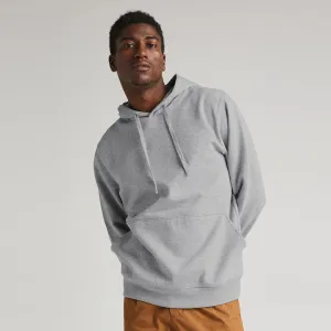 Recycled Fleece Pullover Hoodie (Heather Grey)