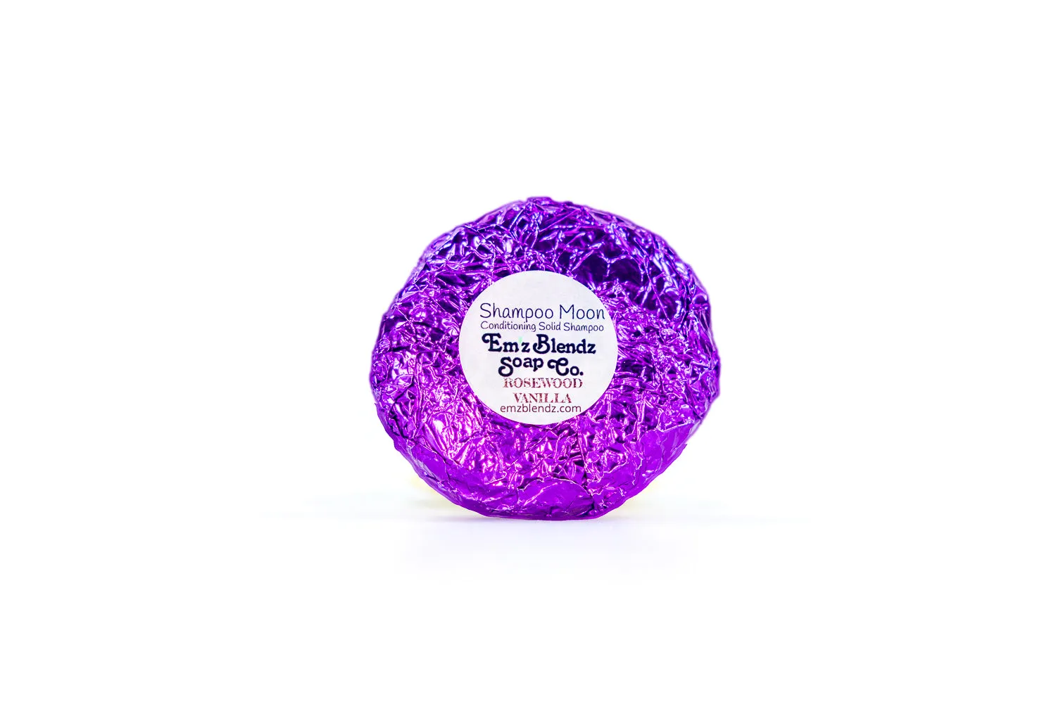 Rosewood Vanilla Shampoo Moon™ - Conditioning Solid Shampoo Bar